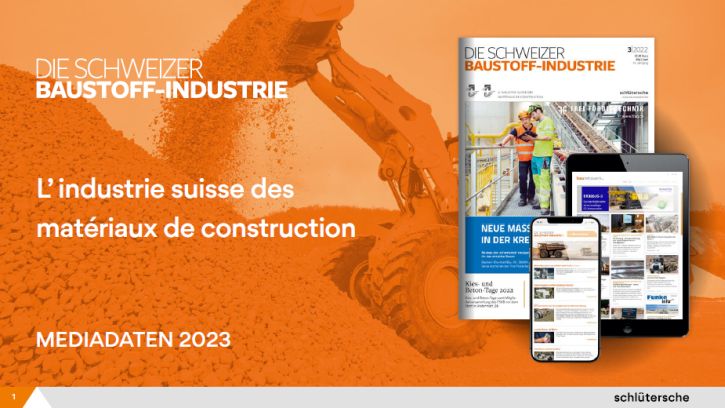 Titelseite Mediadaten Die Schweizer Baustoff-Industrie 2023