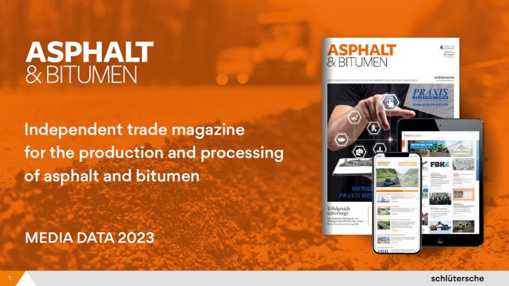 Title page of Asphalt & Bitumen media data for 2023