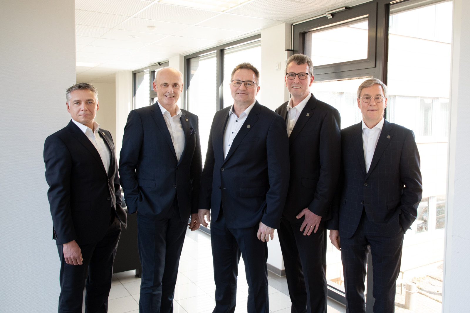 Der Vorstand von Bunte beschloss den Wechsel der Rechtsform (v.l.n.r.): Jan Schütz, Helmut Renze, Frank Schreiber, Helmut Bohse und Andreas Broll